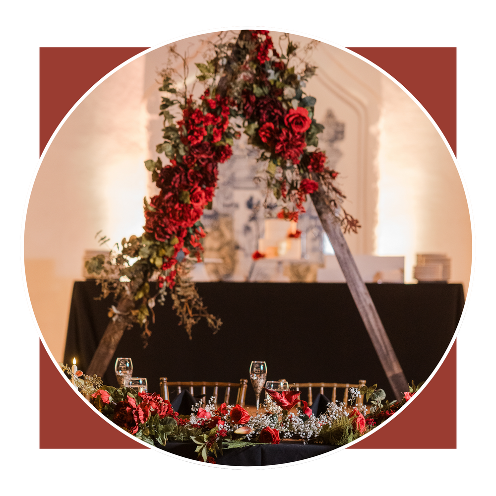 
                      
                        Rustic Red Package - Permanence Decor Rentals
                      
                    
